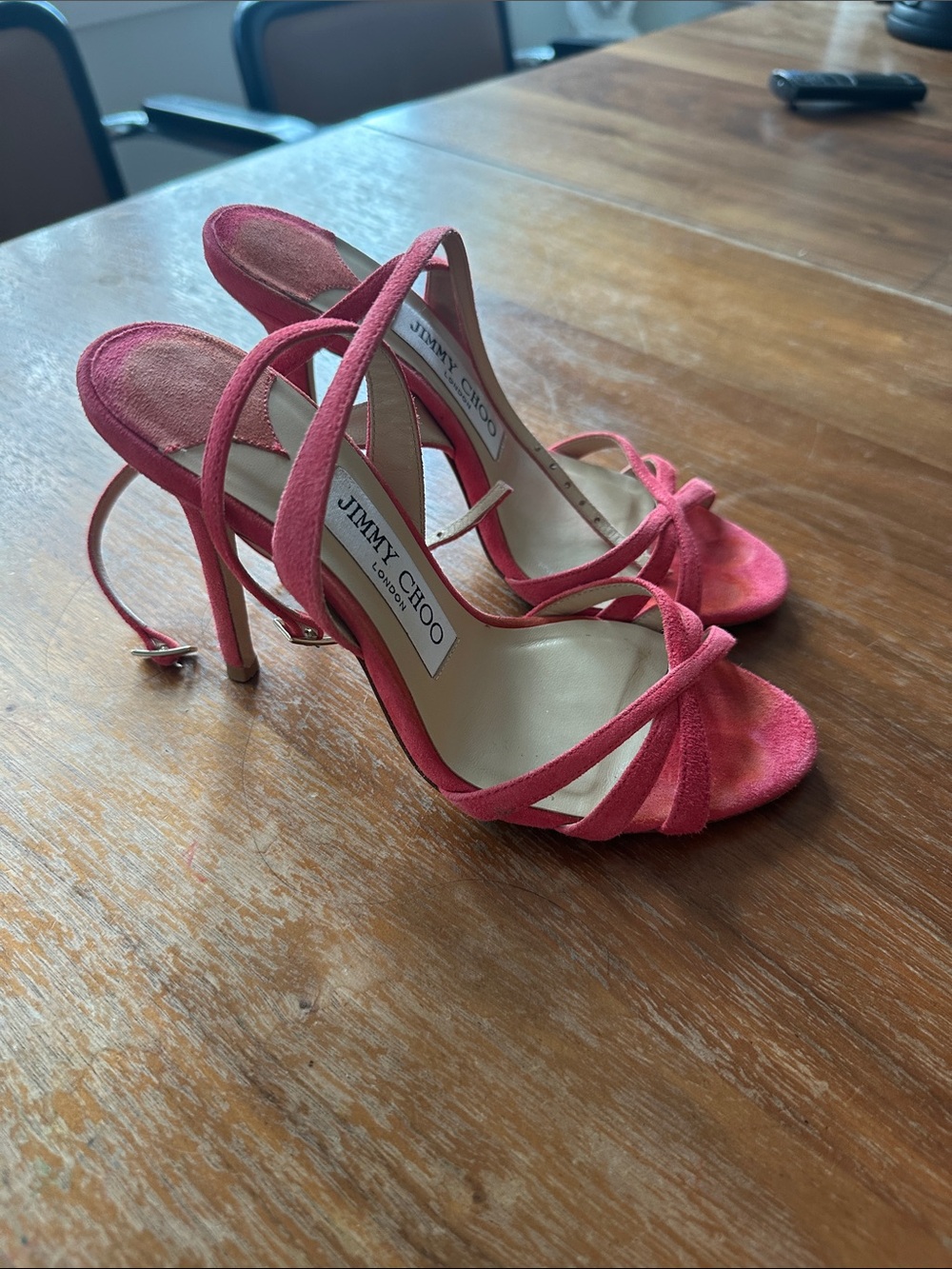 Jimmy Choo Pink Heeled Sandals